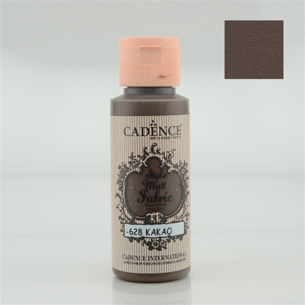 Матовая краска для ткани Cadence Style F-628 какао 59 мл