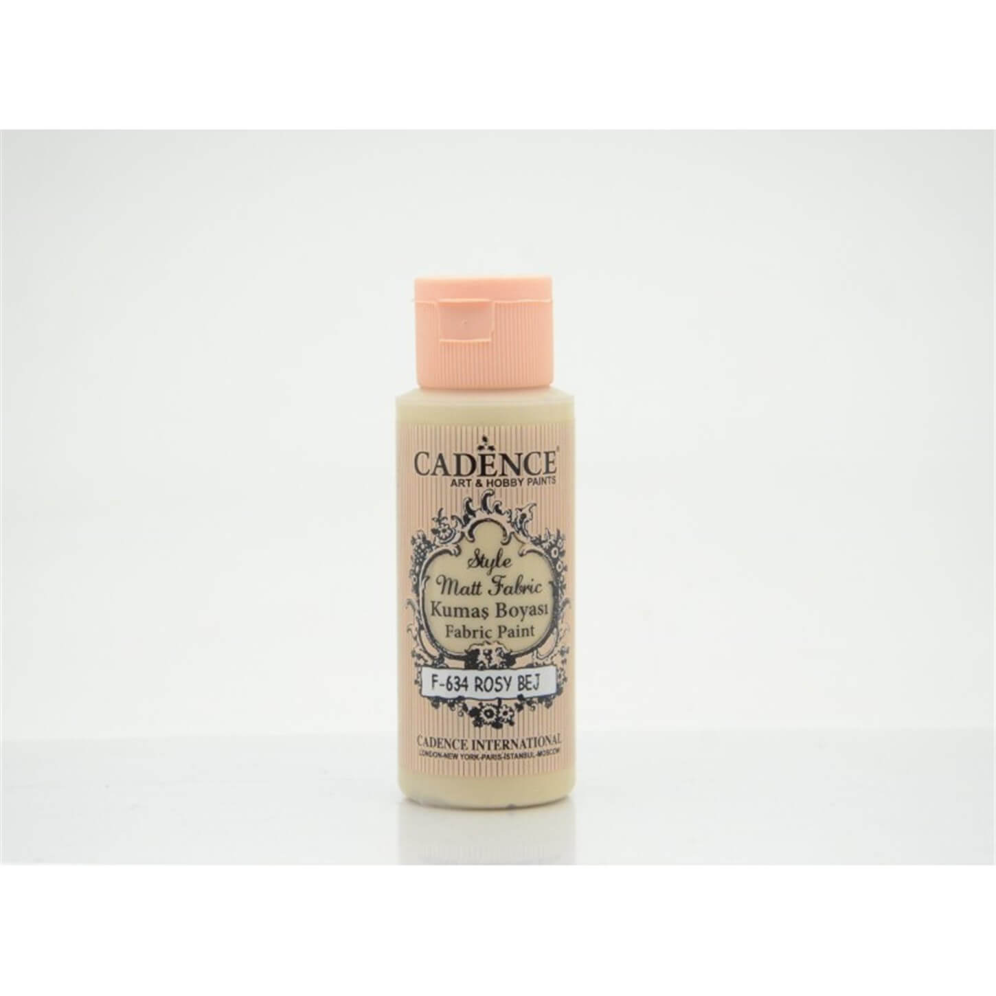 Cadence Style Matt Fabric Paint F-634 Rosy Beige 59 Ml