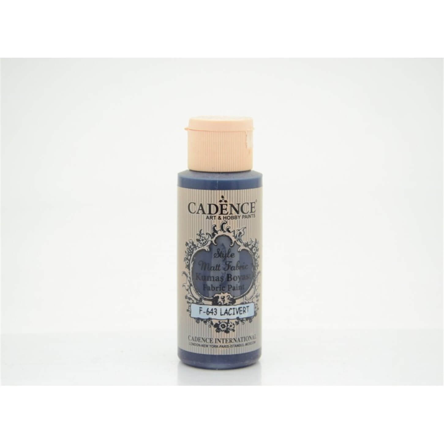 Cadence Style Matt Fabric Paint F-643 Navy Blue 59 Ml