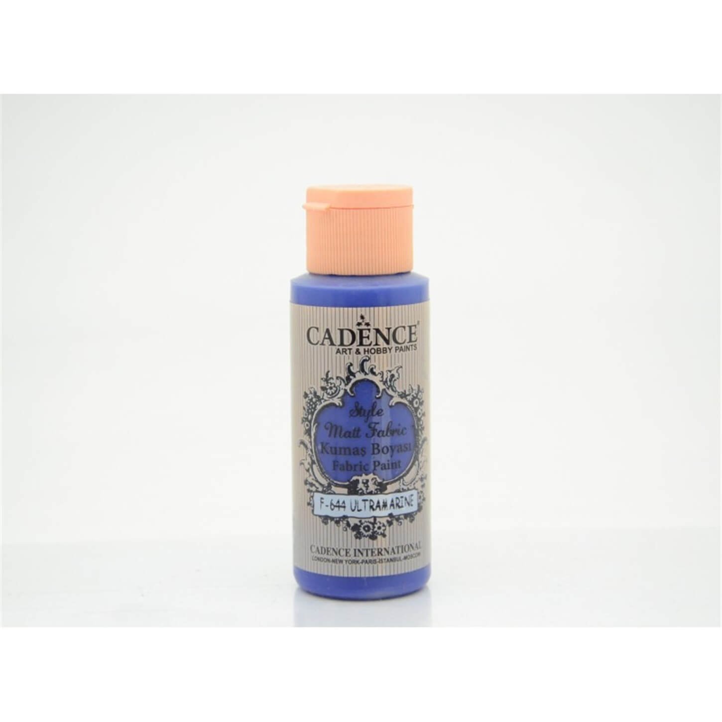 Матовая краска для ткани Cadence Style F-644 Ультрамарин 59 мл