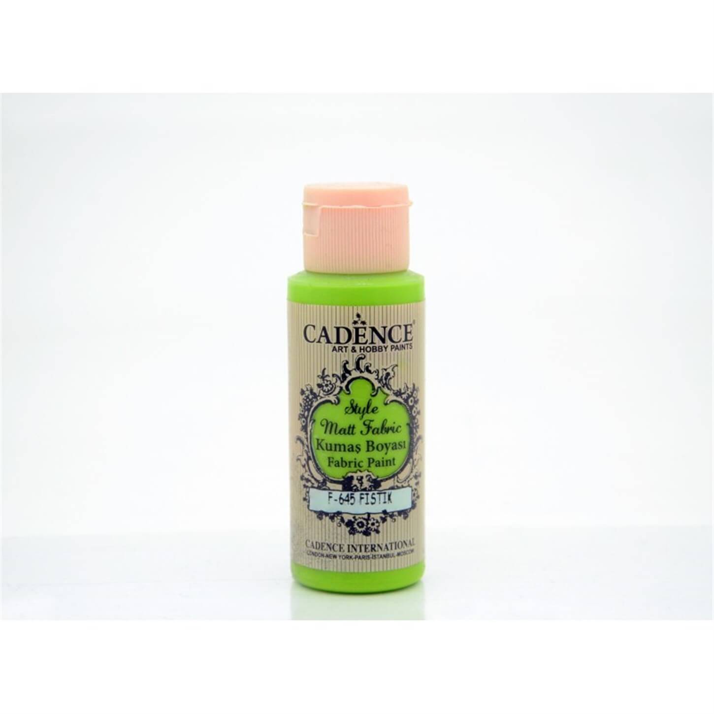 Матовая краска для ткани Cadence Style F-645 Фисташковый зеленый 59 мл