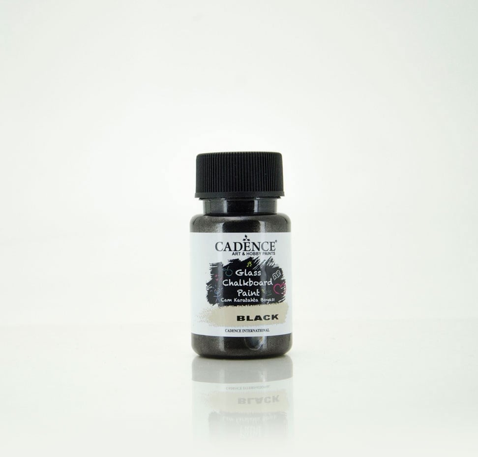 Kara Tahta Cam Boyası Siyah 50ml