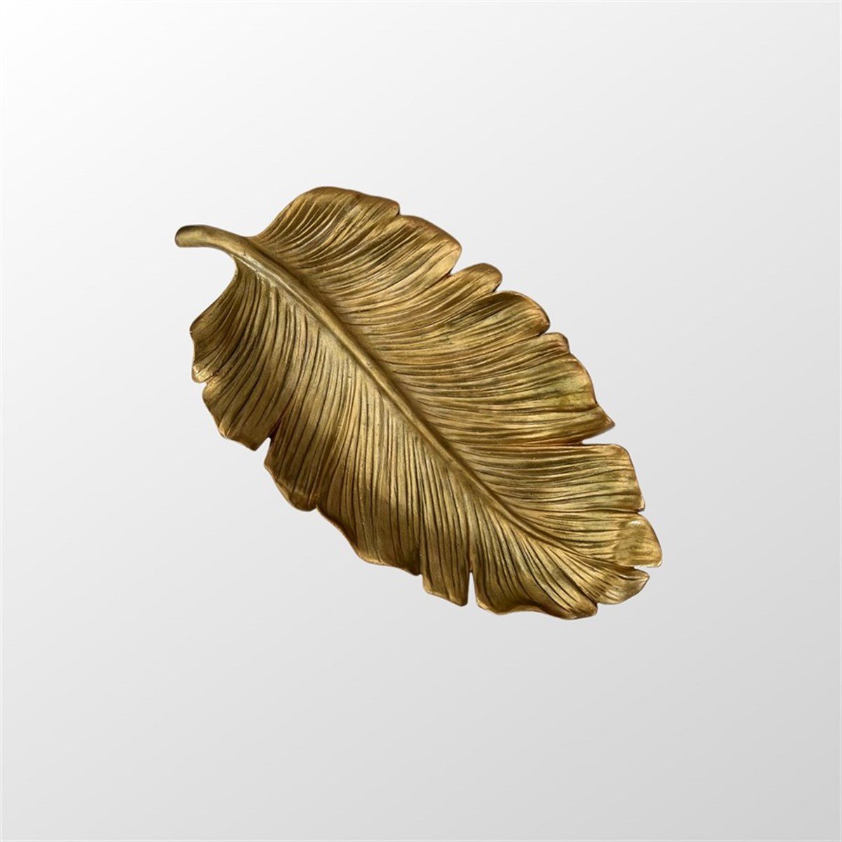 طبق ورق ذهبي كبير