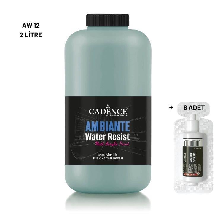 Ambiante Islak Yüzey Boyası AW-12 Küf Yeşili 2000ML + Katalizör 80Gr