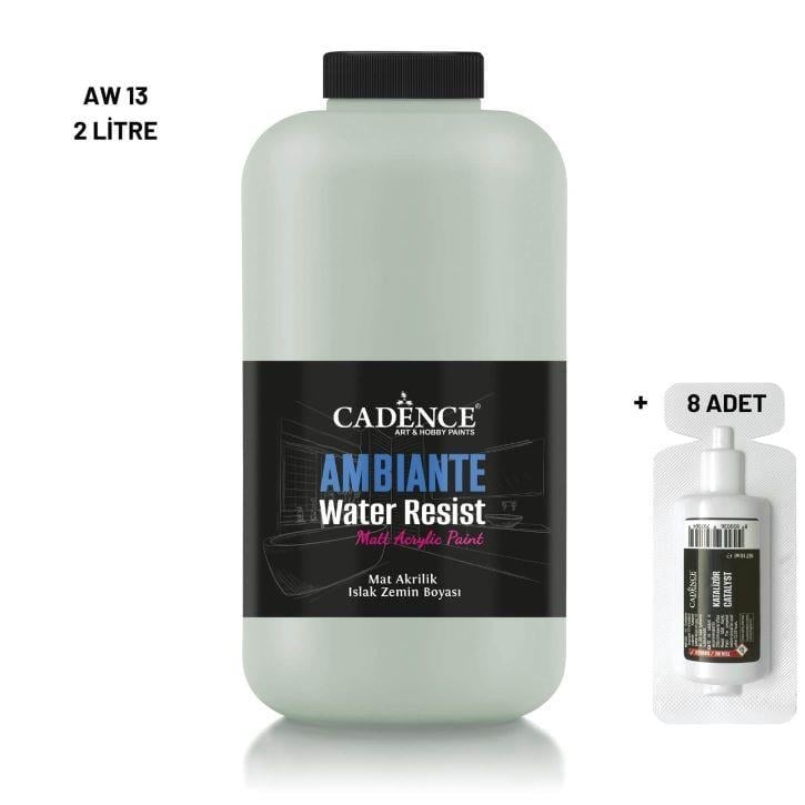 Ambiante Islak Yüzey Boyası AW-13 Ihlamur Yeşili 2000ML + Katalizör 80Gr