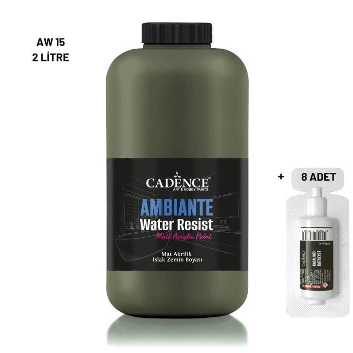 Ambiante Islak Yüzey Boyası AW-15 Ceviz 2000ML + Katalizör 80Gr
