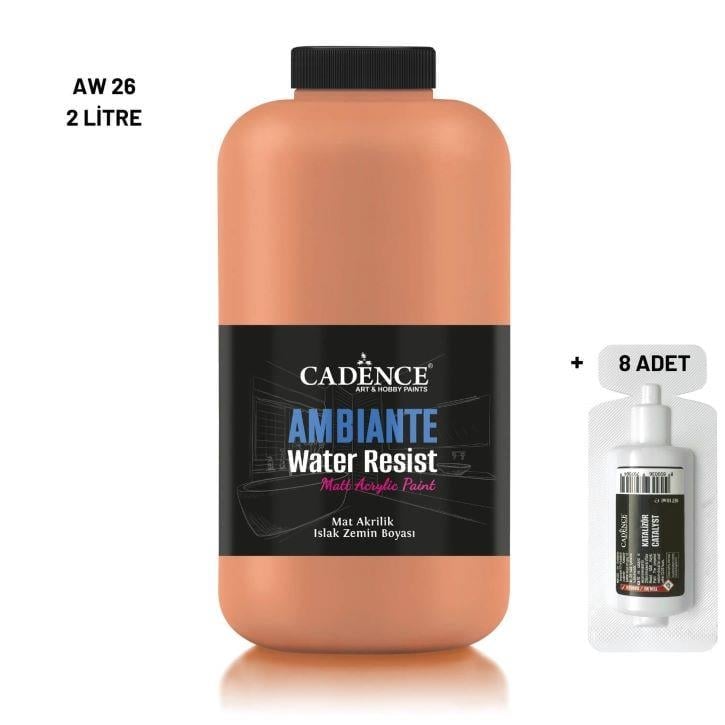 Ambiante Islak Yüzey Boyası AW-26 Açık Turuncu 2000ML + Katalizör 80Gr