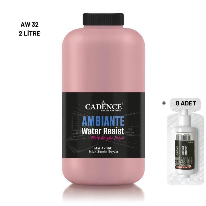 Ambiante Islak Yüzey Boyası AW-32 Flamingo 2000ML + Katalizör 80Gr