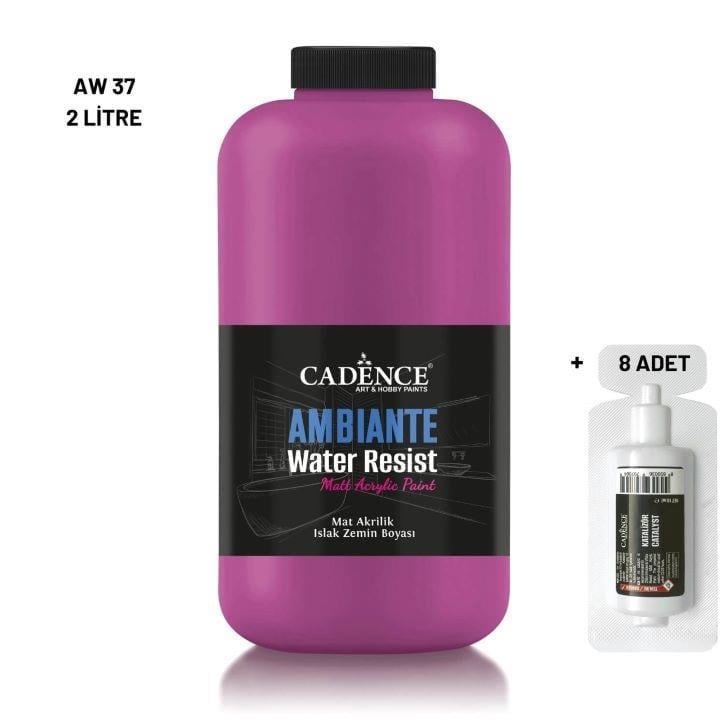 Ambiante Islak Yüzey Boyası AW-37 Fuşya 2000ML + Katalizör 80Gr