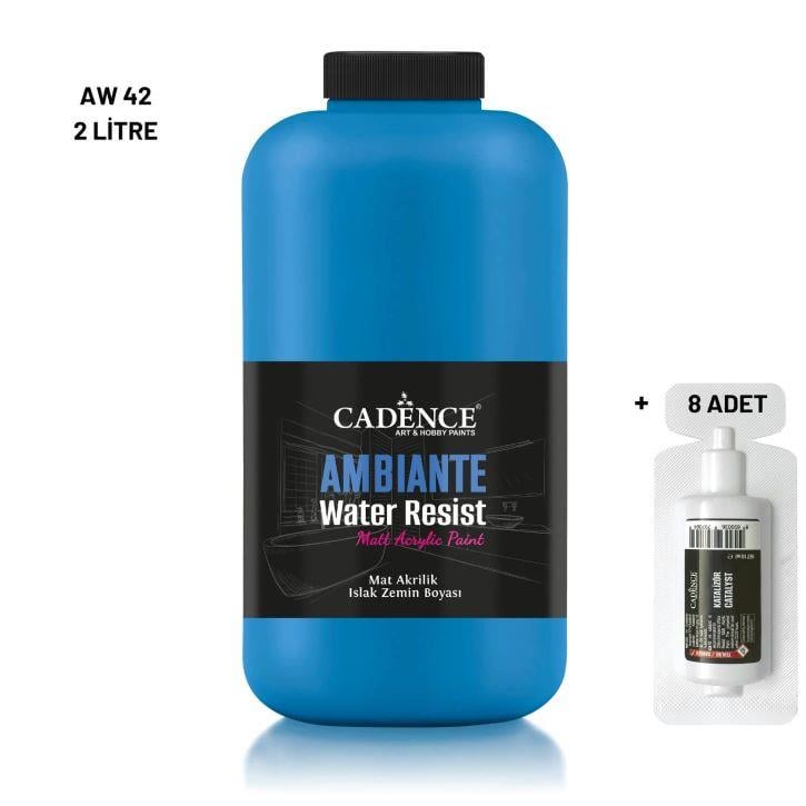 Ambiante Islak Yüzey Boyası AW-42 Royal Mavi 2000ML + Katalizör 80Gr