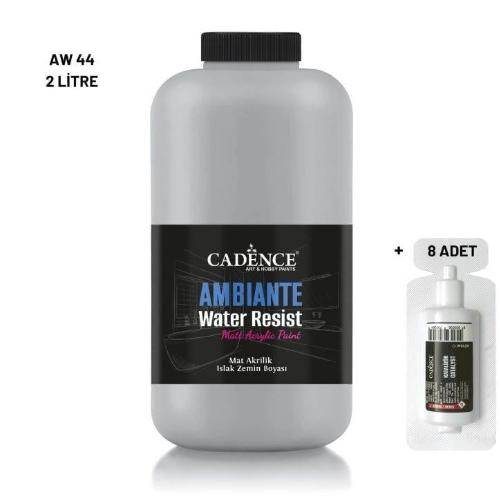 Ambiante Islak Yüzey Boyası AW-44 Gri 2000ML + Katalizör 80Gr