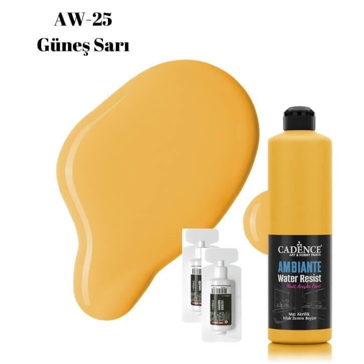 Ambiante Wet Floor Paint AW-25 Sun Yellow 500 ML 
