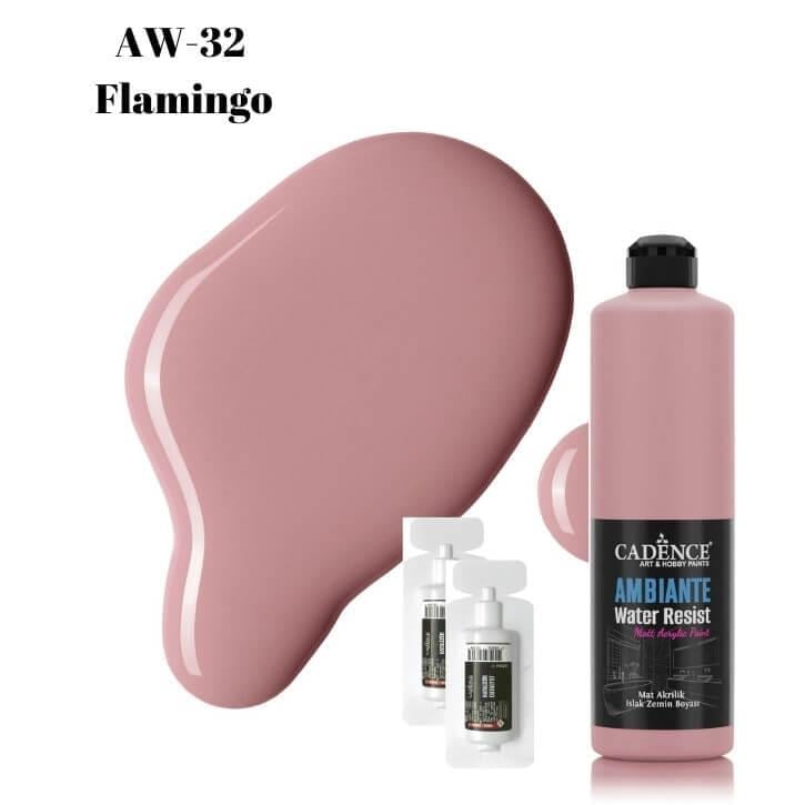 Краска для влажного пола Ambiante AW-32 Фламинго 500 мл 