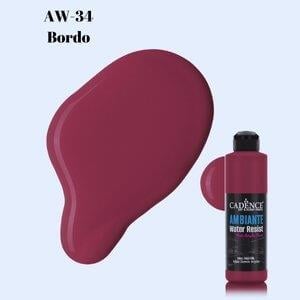 Краска для влажного пола Ambiante AW-34 Бордово-красный 250 мл 
