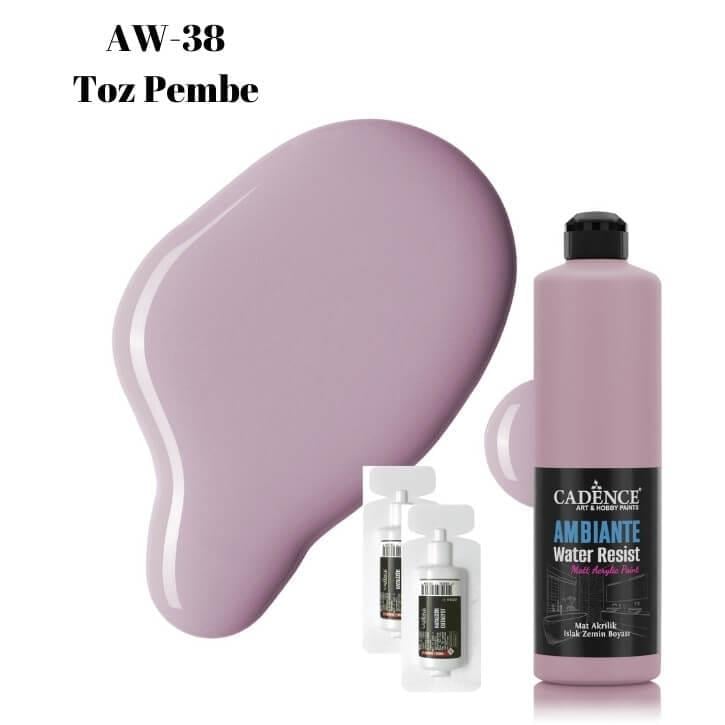 Краска для влажного пола Ambiante AW-38 Пудрово-розовая 500 мл 