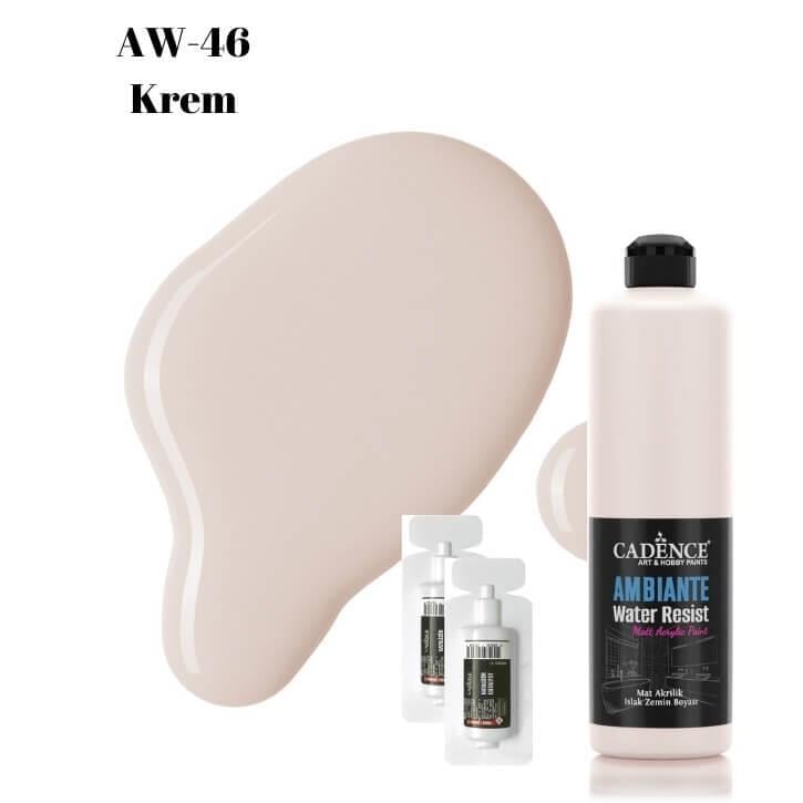 Краска для влажного пола Ambiante AW-46, кремовая, 500 мл 