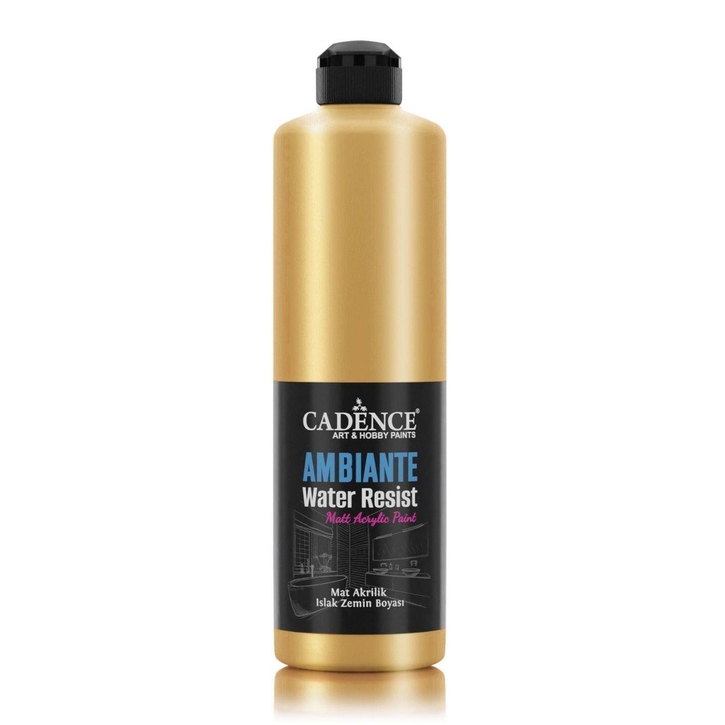 Краска для влажного пола Ambiante металлик AWM-03 золото 500 мл