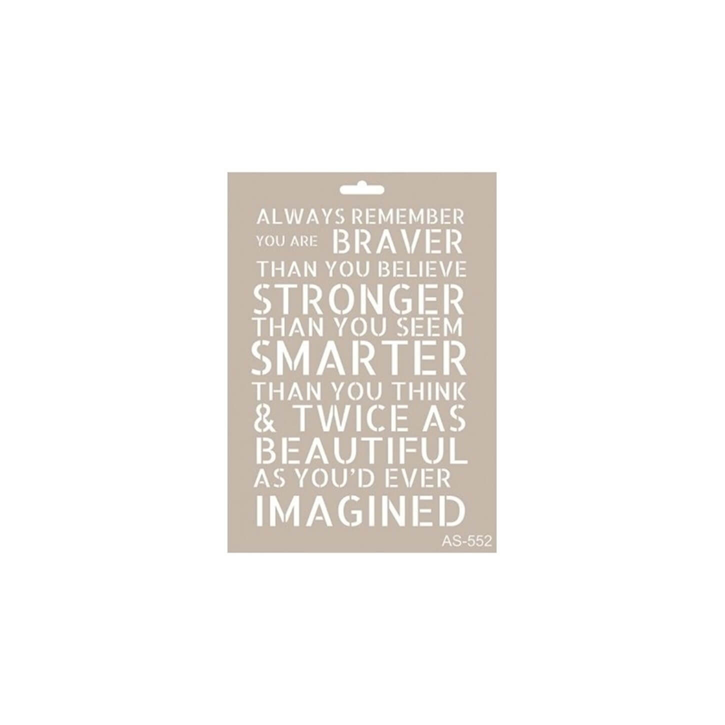 AS552 - استنسل A4