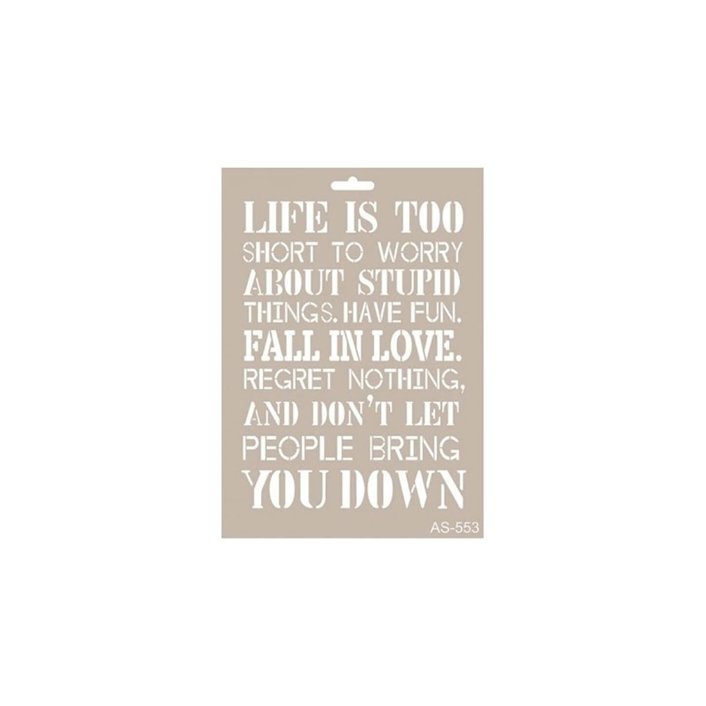 AS553 - استنسل A4