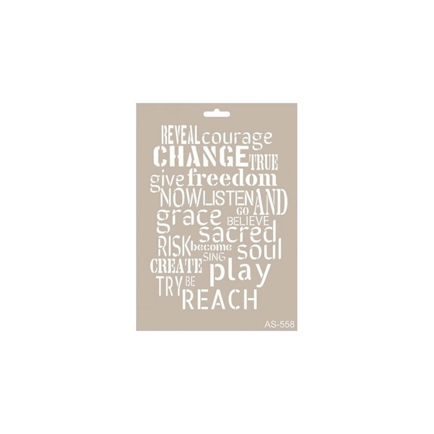 AS558 - Трафарет А4