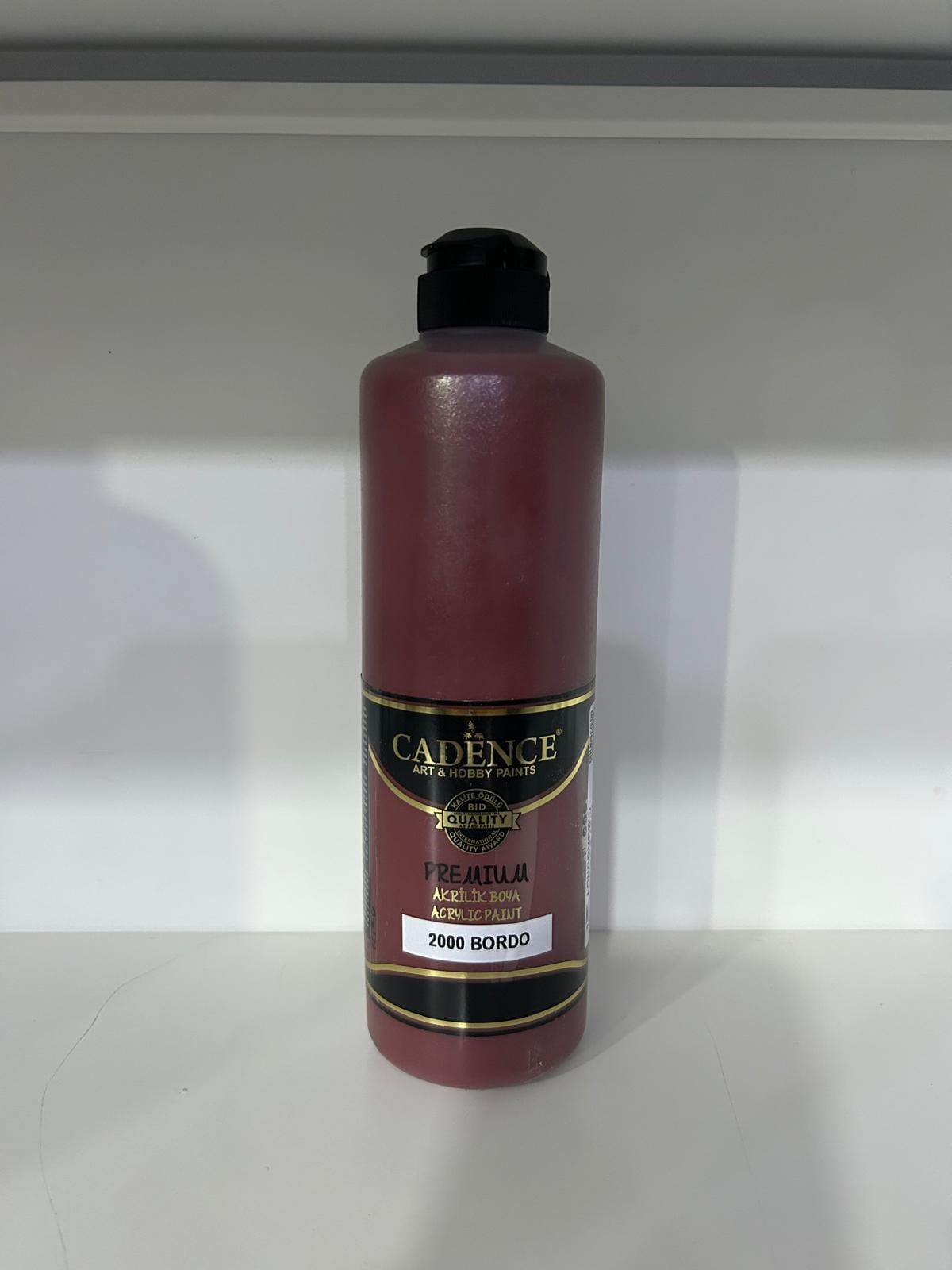 Premium Akrilik Boya 2000 Bordo 500 ml