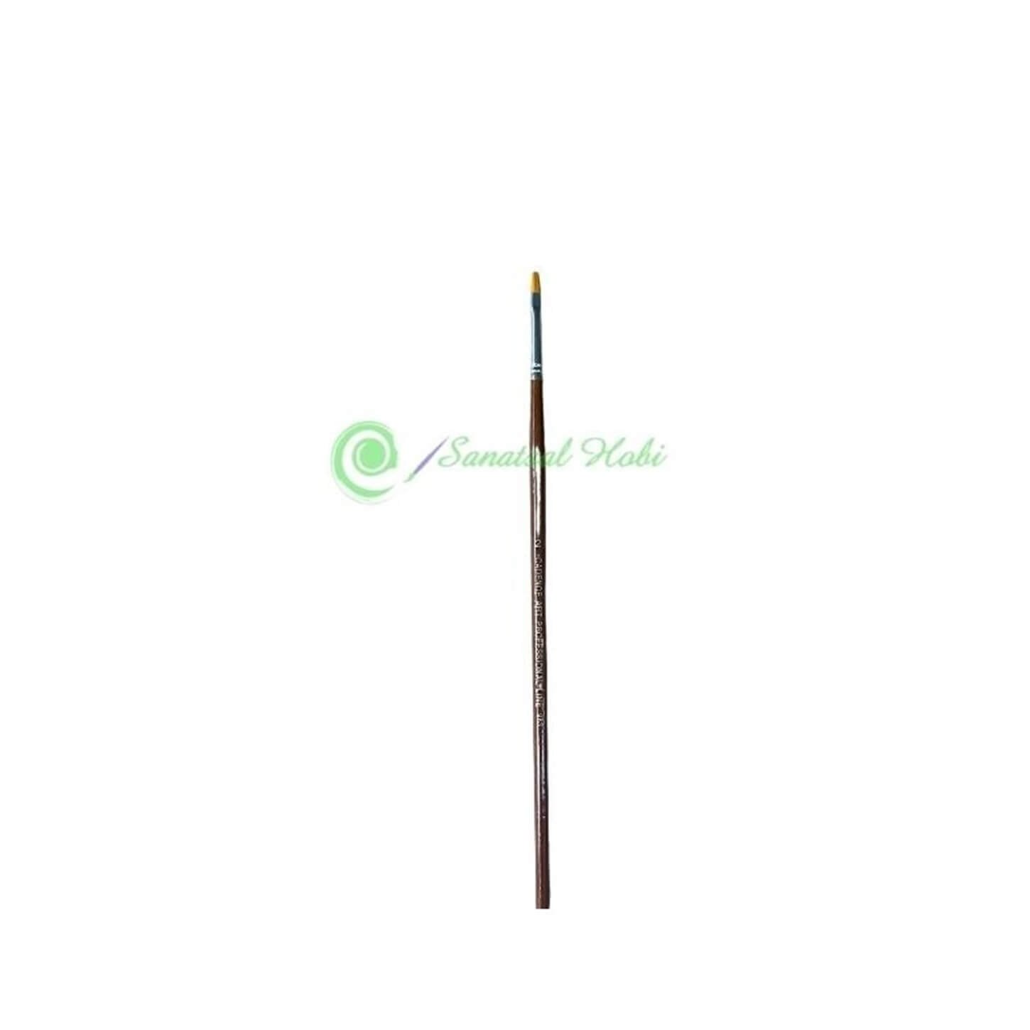 فرشاة طلاء زيت الحرير ذات الطرف المسطح CA983-2