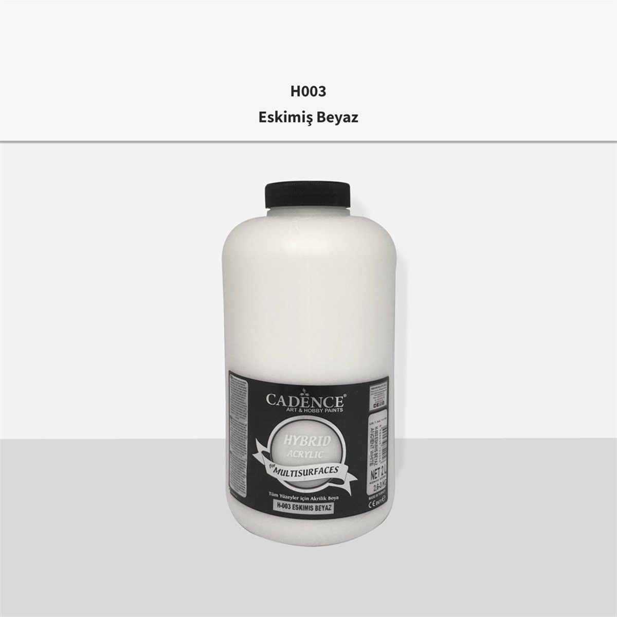 Cadence H003 Состаренная белая многослойная акриловая краска 2LT (3 кг)