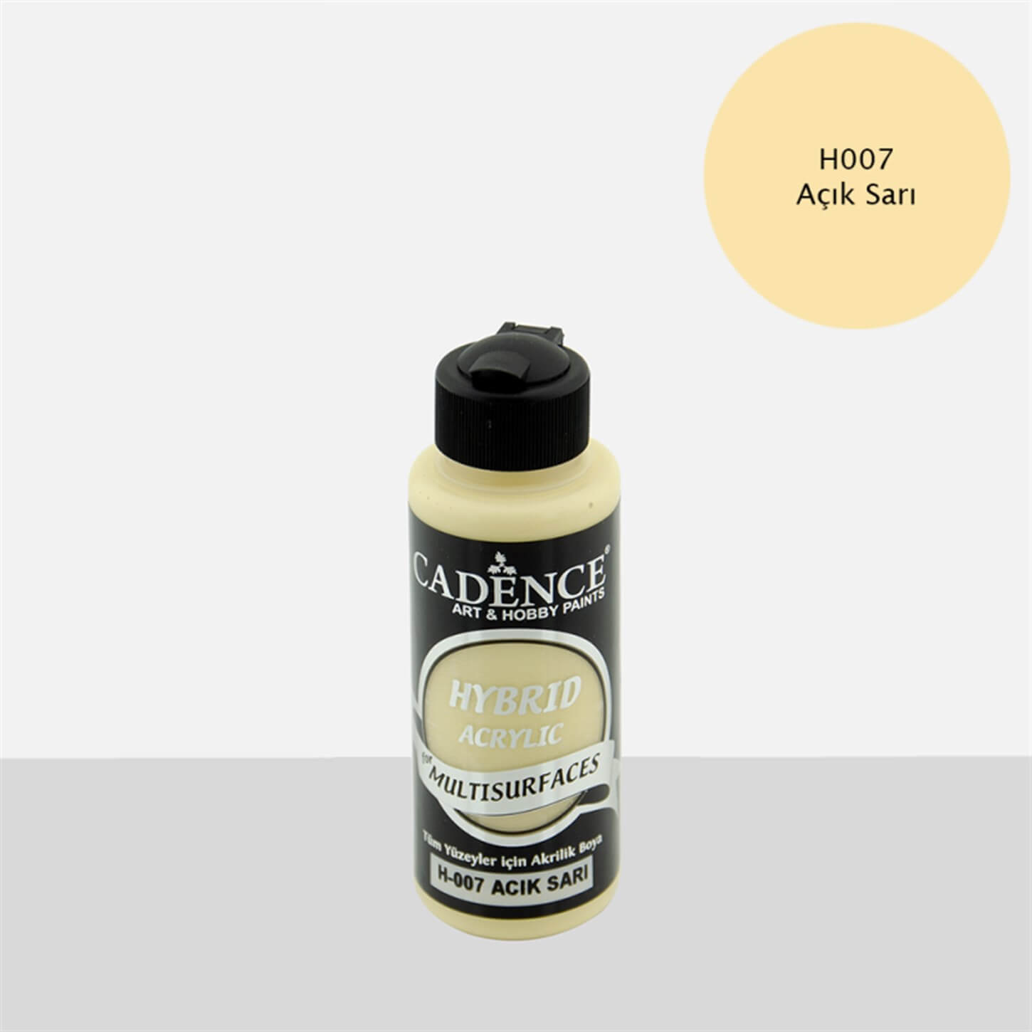 Cadence H 007 Светло-желтая краска для различных поверхностей, 120 мл