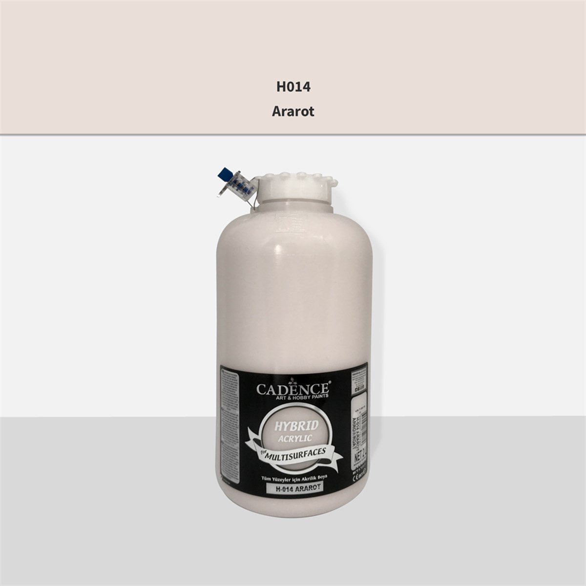 طلاء أكريليك متعدد الأسطح Cadence H014 Arrowroot سعة 2 لتر (3 كجم)