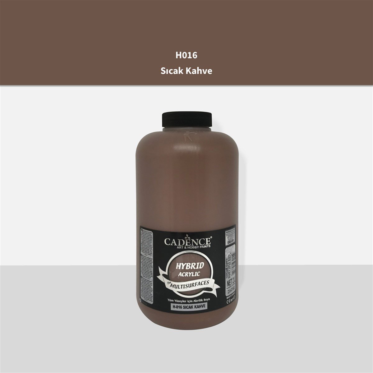 Cadence H016 Ярко-коричневая многослойная акриловая краска 2LT (3 кг)