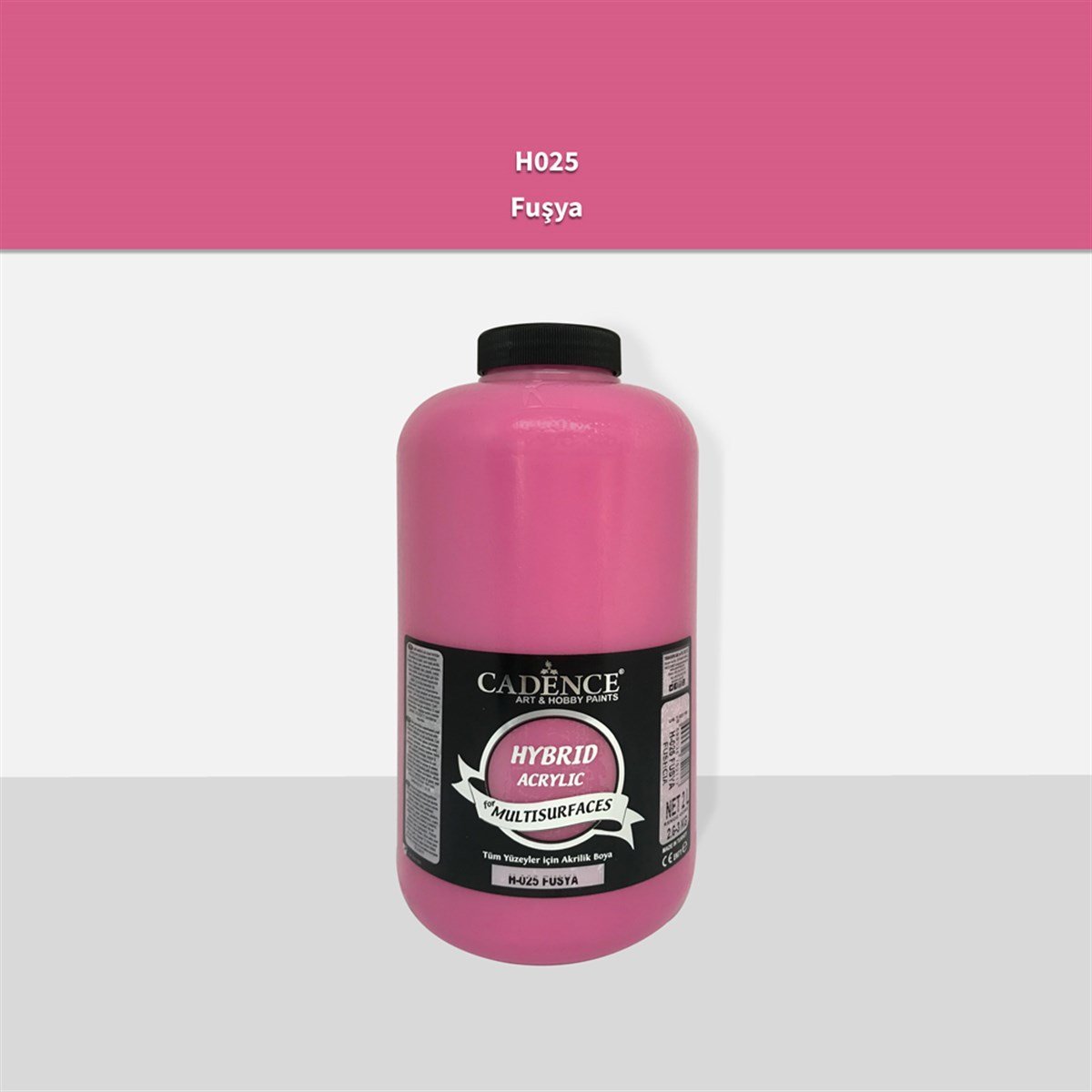 Cadence H025 Многослойная акриловая краска Фуксия 2LT (3 кг)