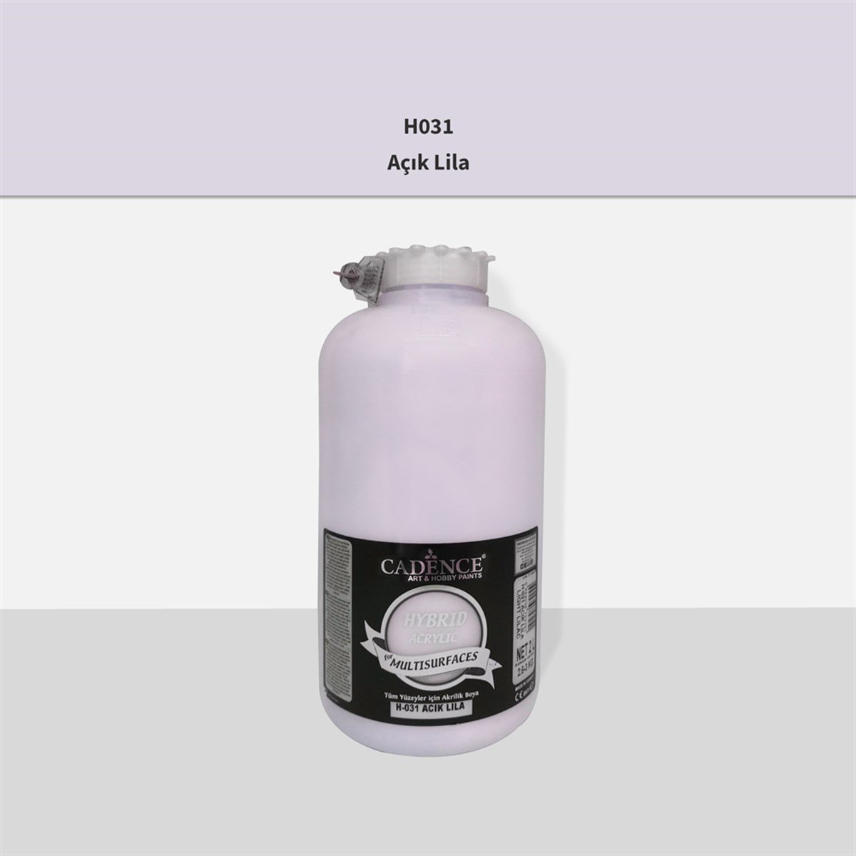 طلاء أكريليك متعدد الأسطح Cadence H031 أرجواني فاتح 2 لتر (3 كجم)