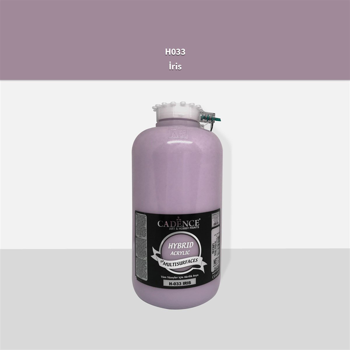 طلاء أكريليك متعدد الأسطح Cadence H033 Iris سعة 2 لتر (3 كجم)