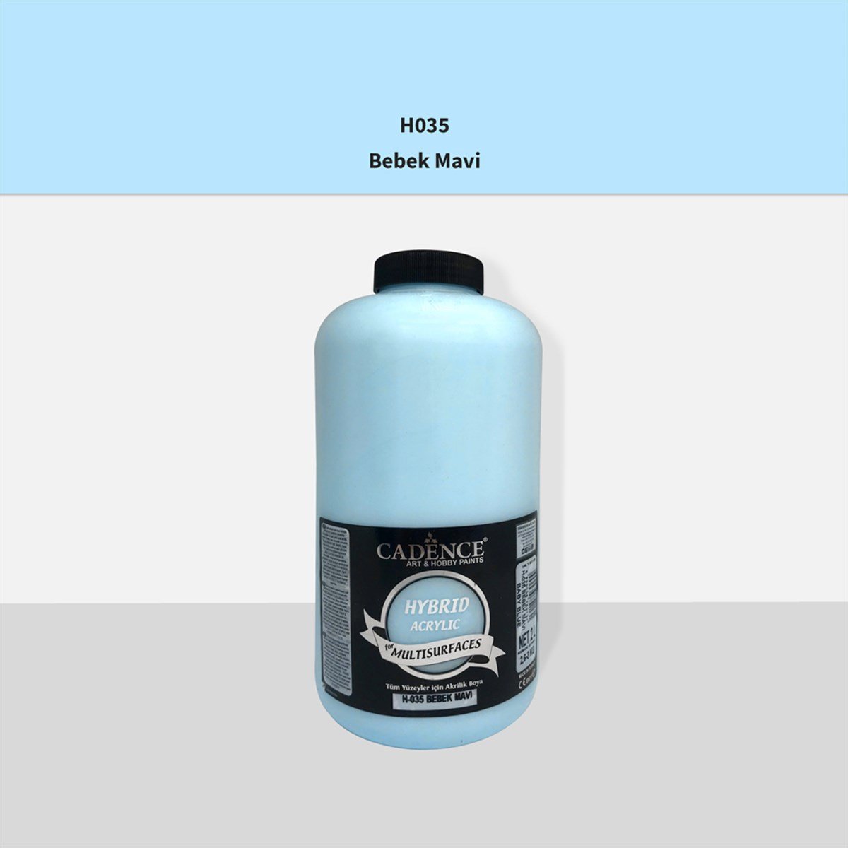 Cadence H035 Универсальная акриловая краска Baby Blue, 2LT (3 кг)