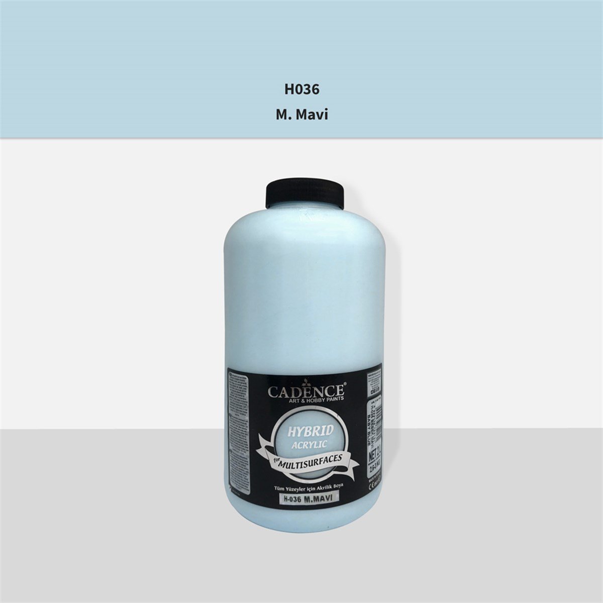 Cadence H036 M. طلاء أكريليك أزرق متعدد الأسطح 2 لتر (3 كجم)