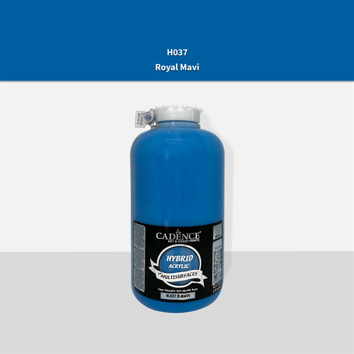 طلاء أكريليك متعدد الأسطح Cadence H037 أزرق ملكي 2 لتر (3 كجم)