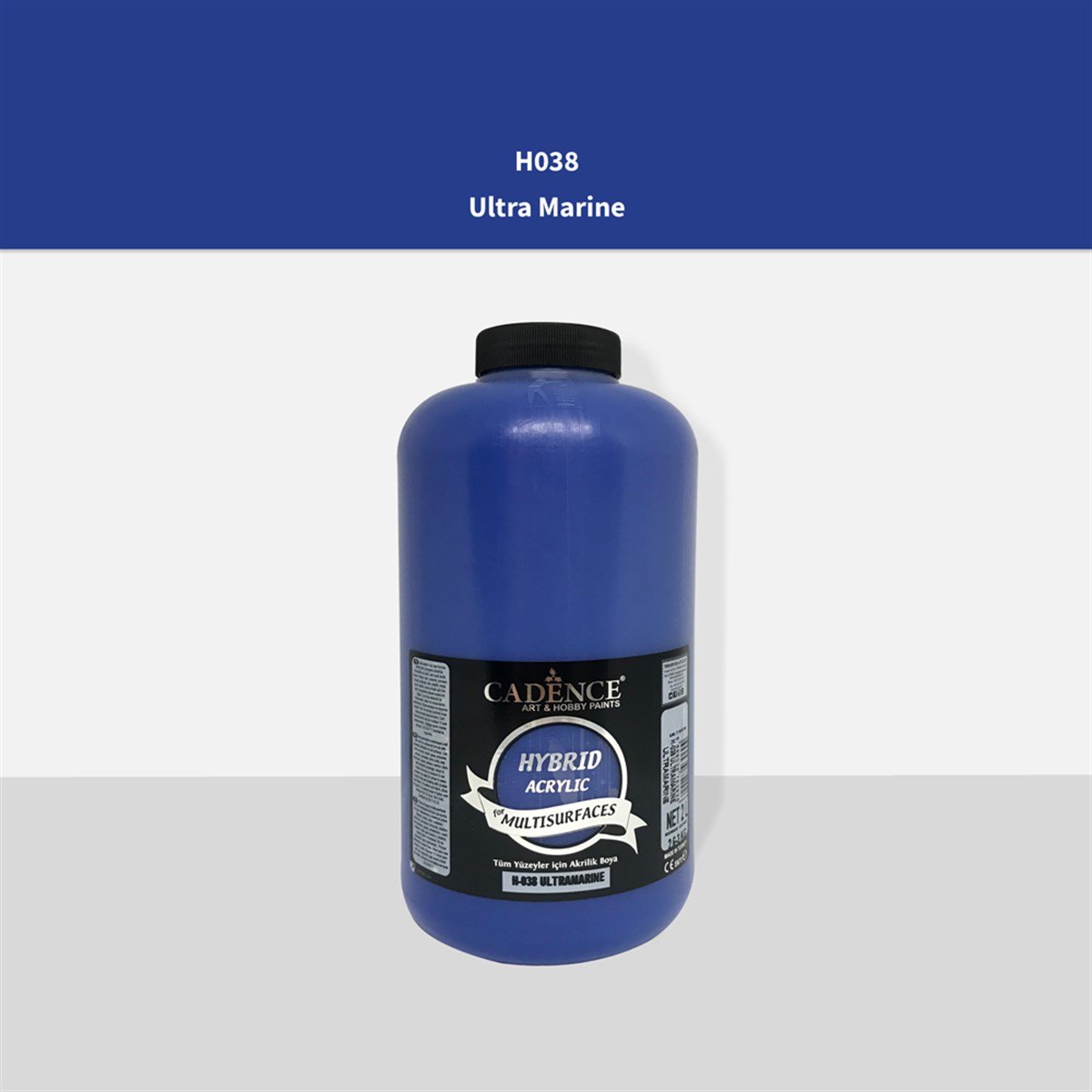 Cadence H038 Ультрамариновая акриловая краска для различных поверхностей 2LT (3 кг)