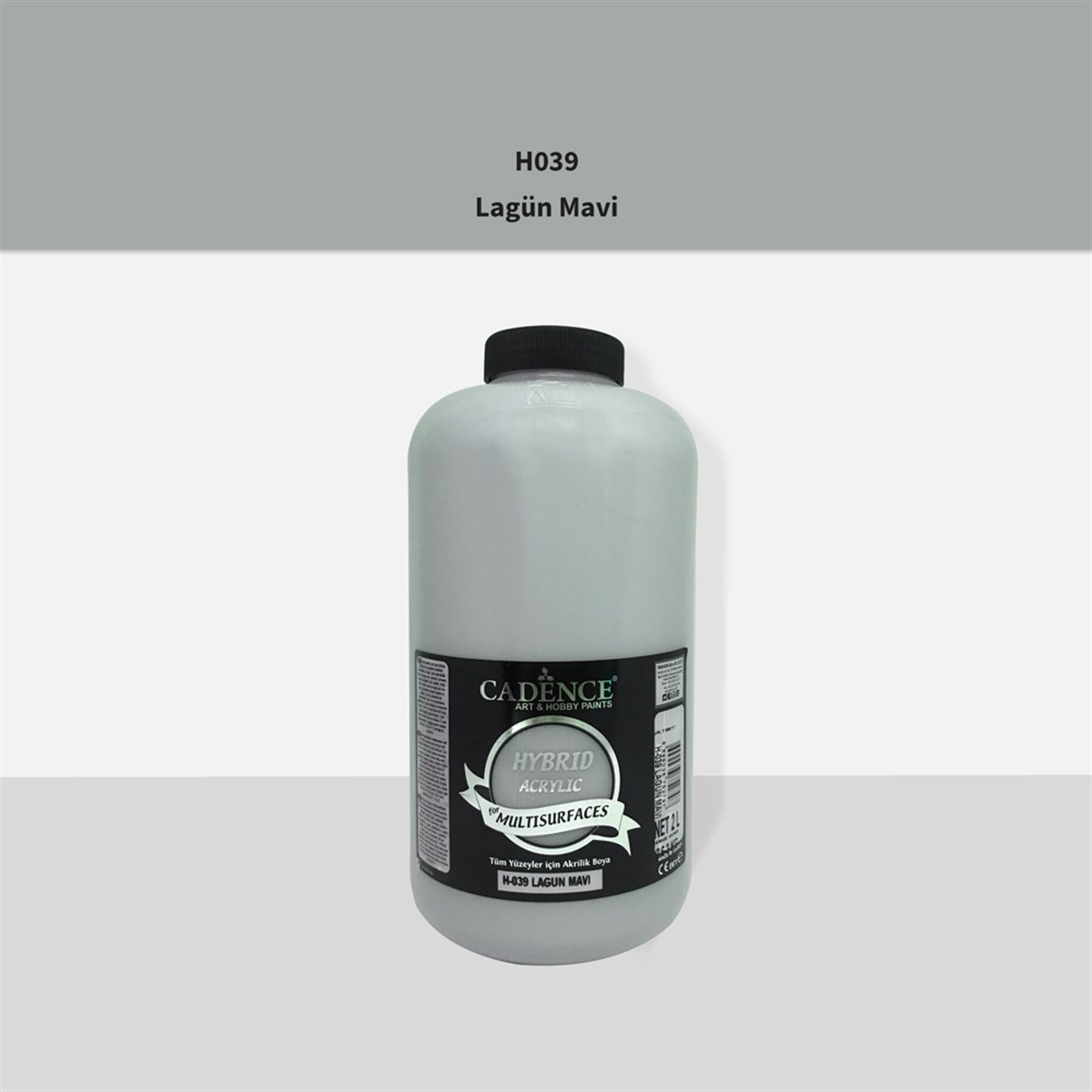 Cadence H039 Многослойная акриловая краска Lagoon Blue 2LT (3 кг)