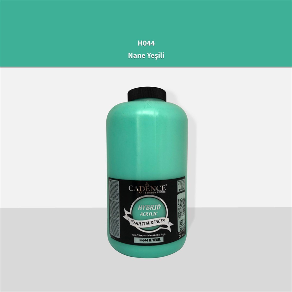 طلاء أكريليك متعدد الأسطح Cadence H044 باللون الأخضر النعناعي 2 لتر (3 كجم)
