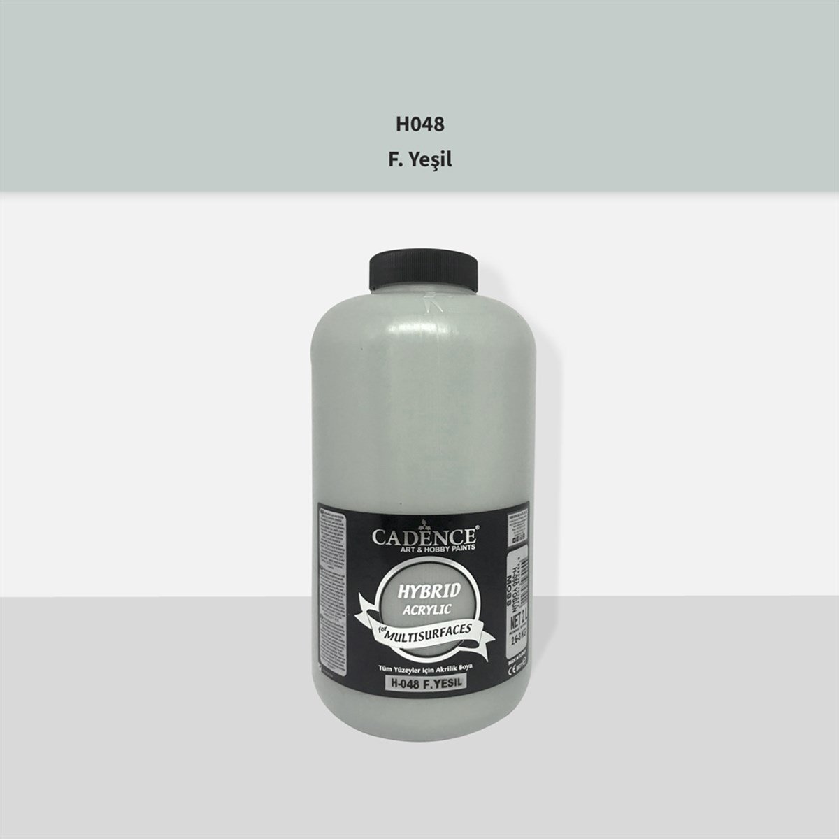 Cadence H048 F. طلاء أكريليك أخضر متعدد الأسطح 2 لتر (3 كجم)