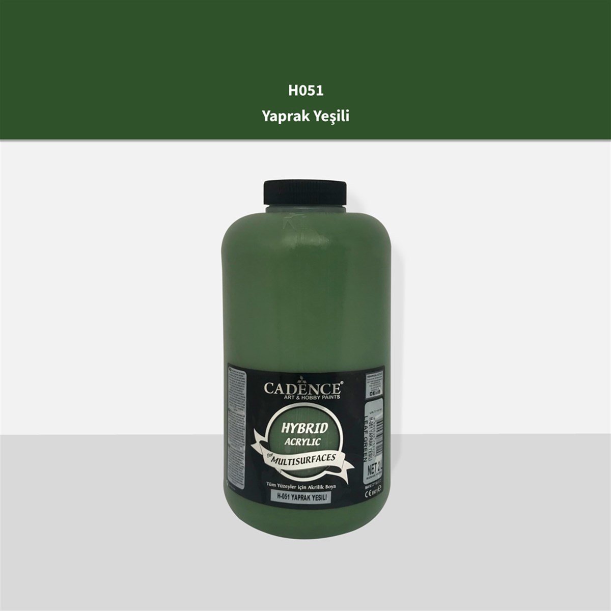 طلاء أكريليك متعدد الأسطح Cadence H051 Leaf Green سعة 2 لتر (3 كجم)