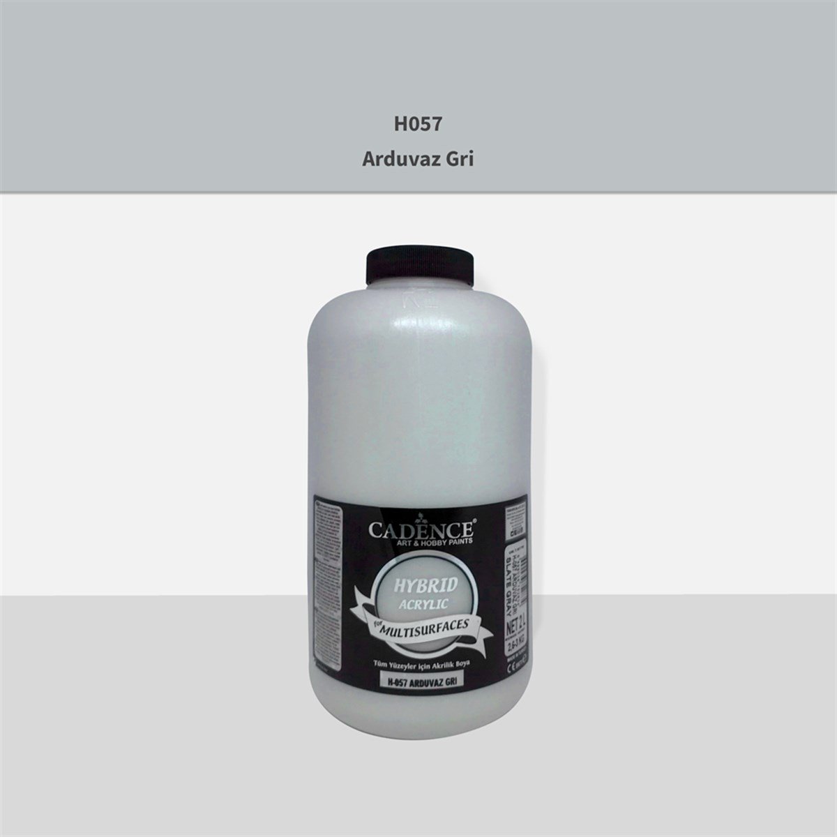 Cadence H057 Многослойная акриловая краска серо-серая 2LT (3 кг)