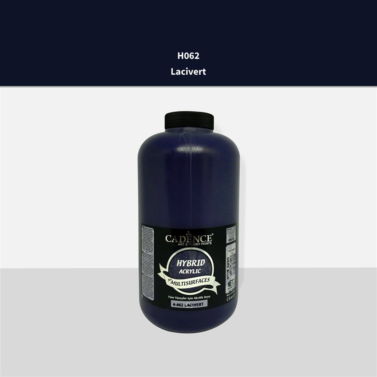 طلاء أكريليك متعدد الأسطح Cadence H062 باللون الأزرق الداكن سعة 2 لتر (3 كجم)