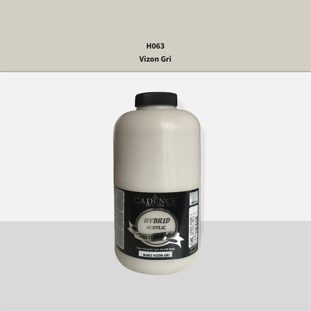 Cadence H063 Акриловая краска для разных поверхностей серая норка 2LT (3 кг)