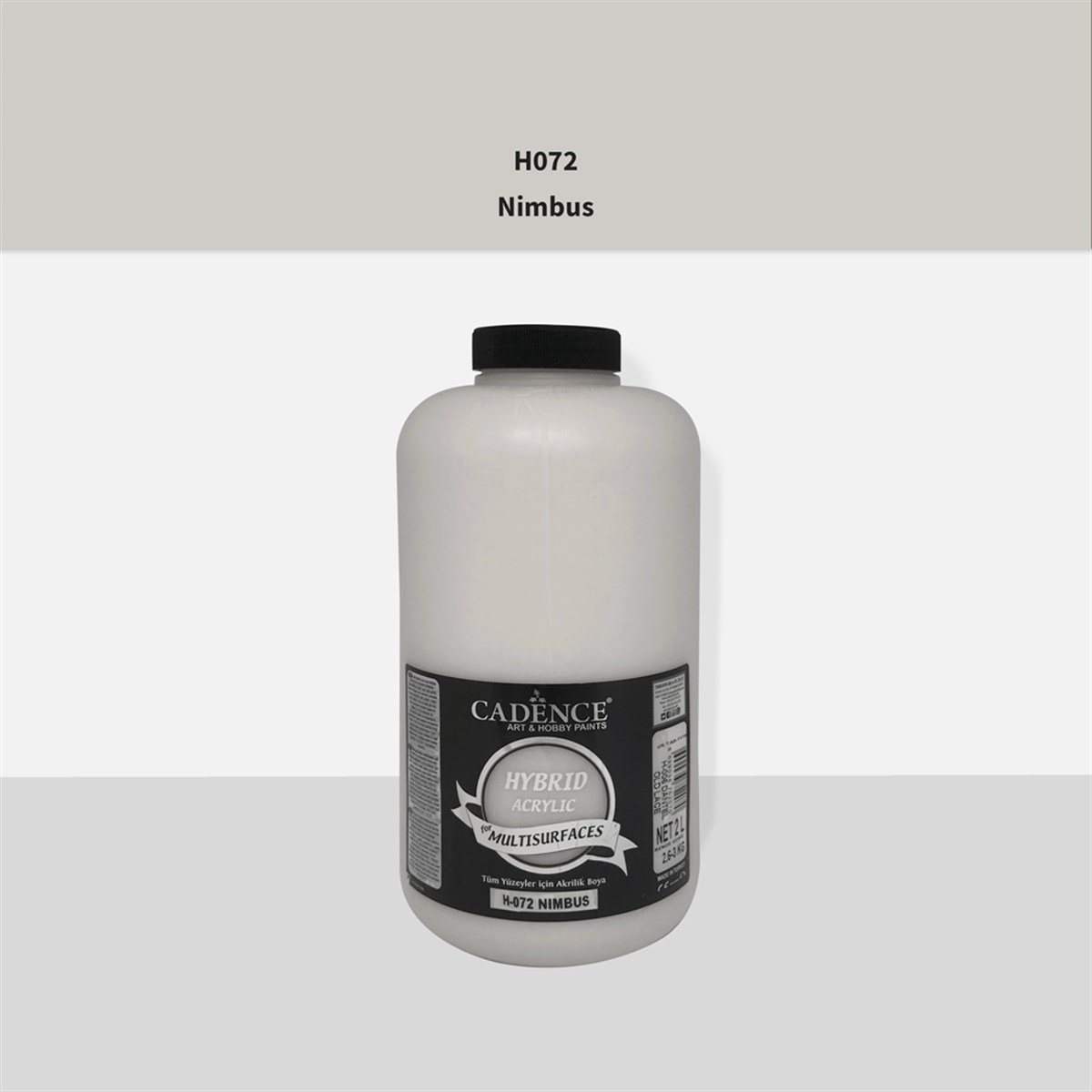 طلاء أكريليك متعدد الأسطح Cadence H072 Nimbus 2 لتر (3 كجم)