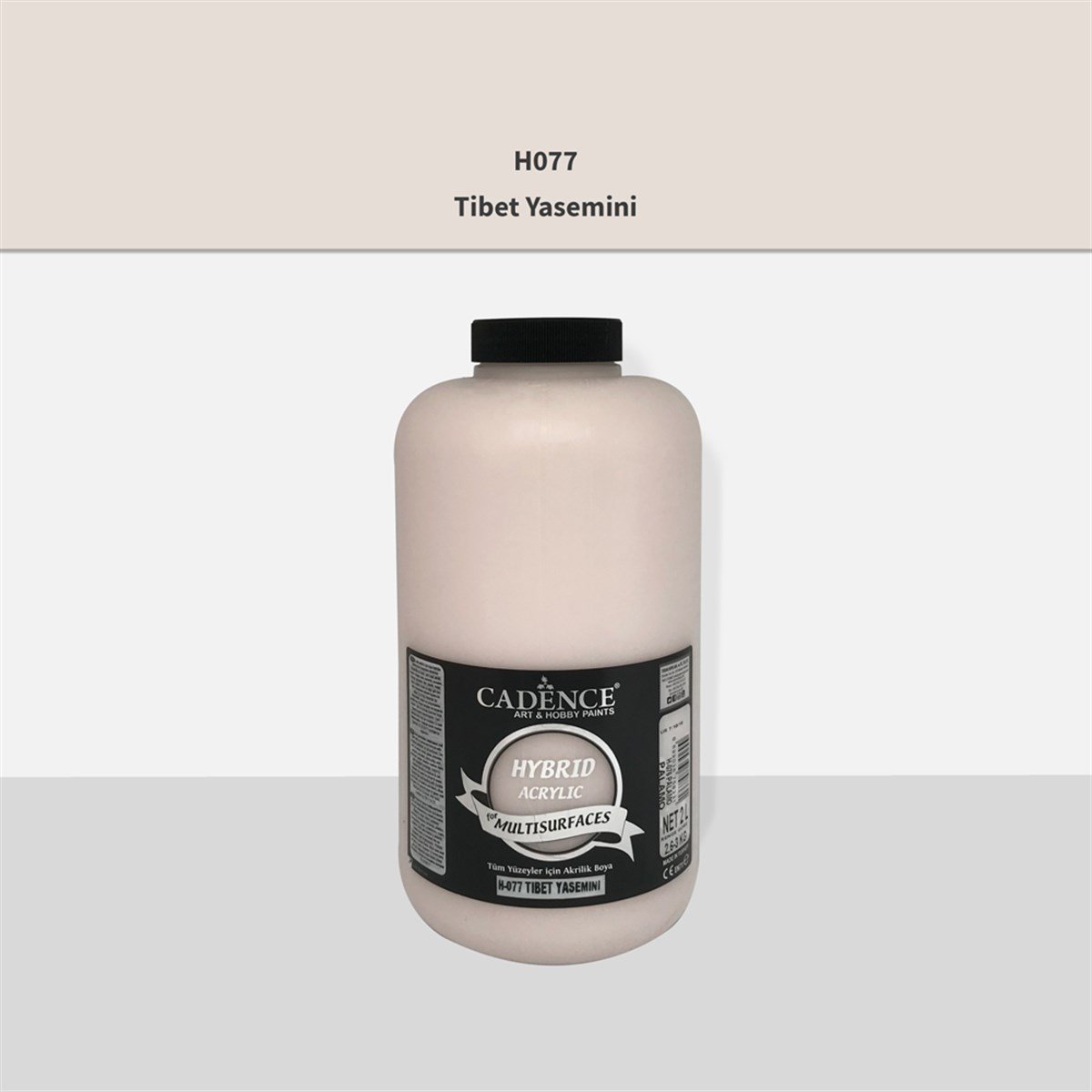 طلاء أكريليك متعدد الأسطح Cadence H077 ياسمين التبت 2 لتر (3 كجم)