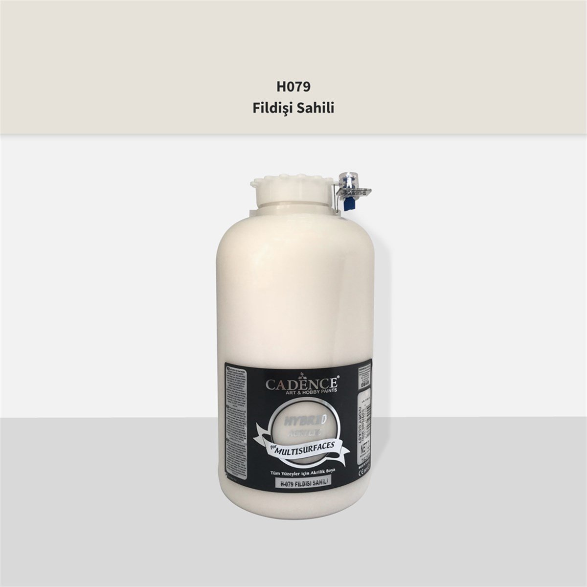 طلاء أكريليك متعدد الأسطح من ساحل العاج Cadence H079 سعة 2 لتر (3 كجم)
