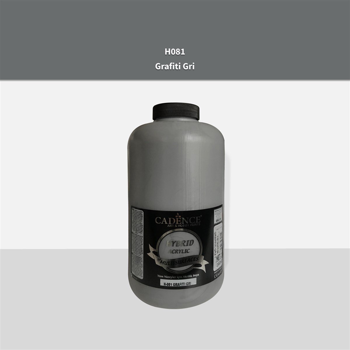 طلاء أكريليك Cadence H081 Graffiti Gray متعدد الأسطح سعة 2 لتر (3 كجم)