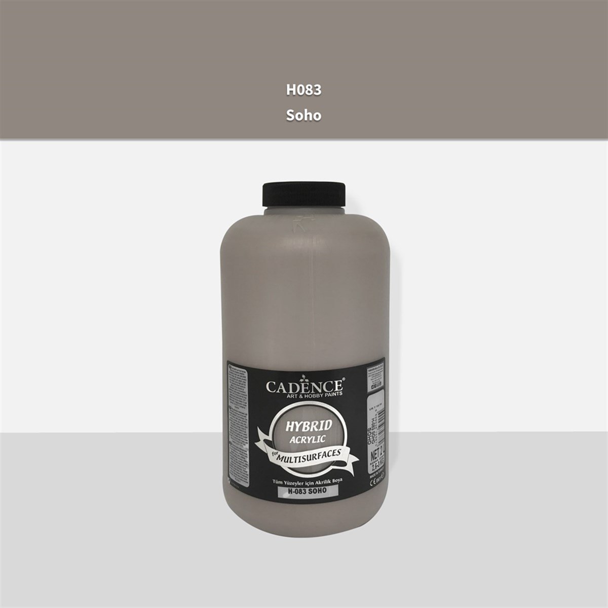 طلاء أكريليك متعدد الأسطح Cadence H083 Soho سعة 2 لتر (3 كجم)