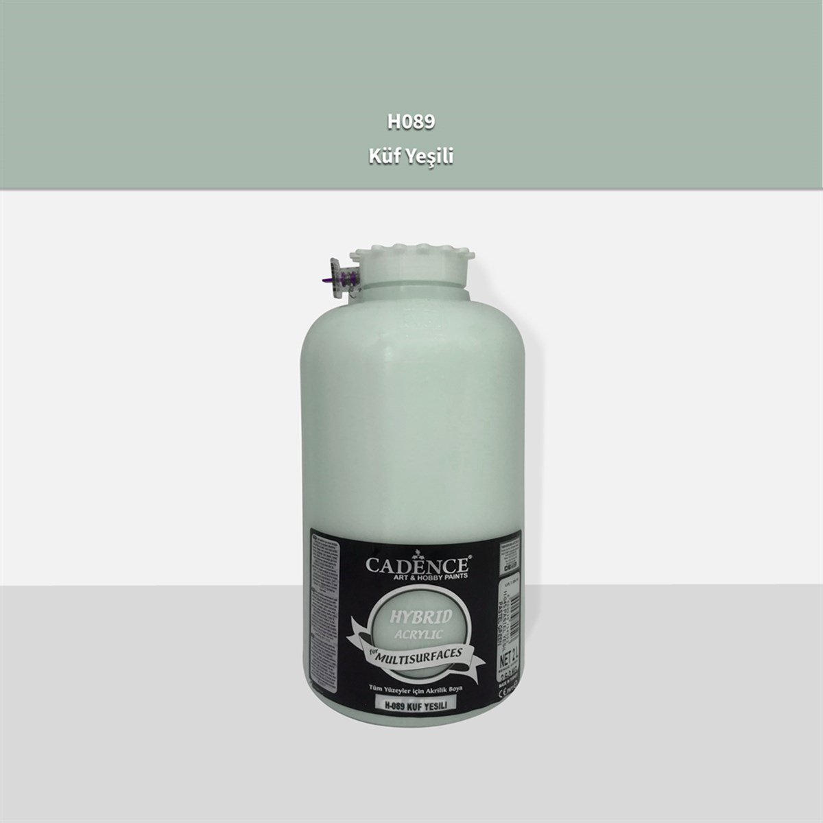 Cadence H089 Küf Yeşili Multisurface Akrilik Boya 2LT (3 kg)
